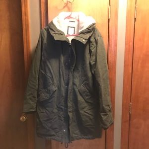 GAP Sherpa lined deep woods winter jacket